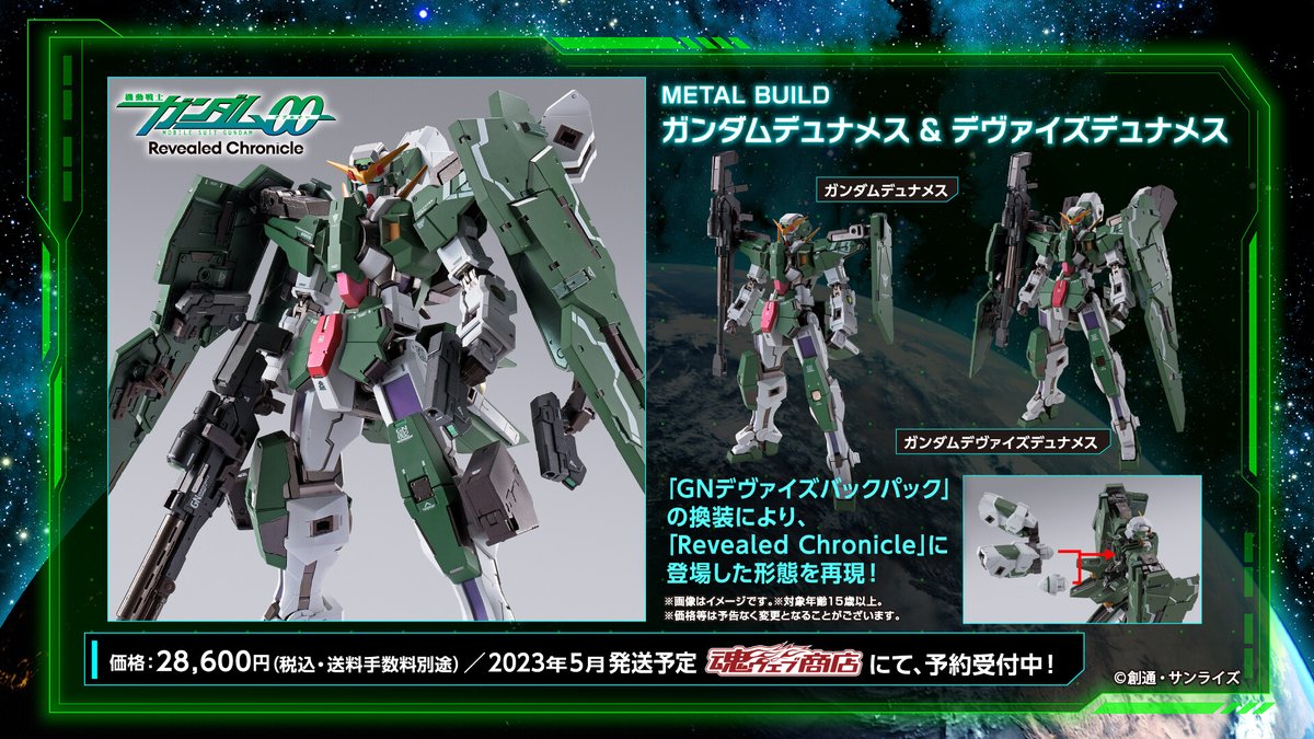 返品交換不可 METAL BUILD ガンダムデュナメス＆デヴァイズデュナメス