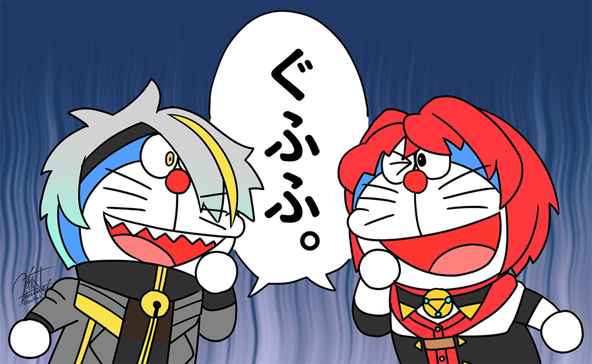 アンジュ・ドラリーナとドラ衣メイカ。この2人のコラボが1番好き。ずっと小学生みたいな煽り合いしてるのいいよね.... 