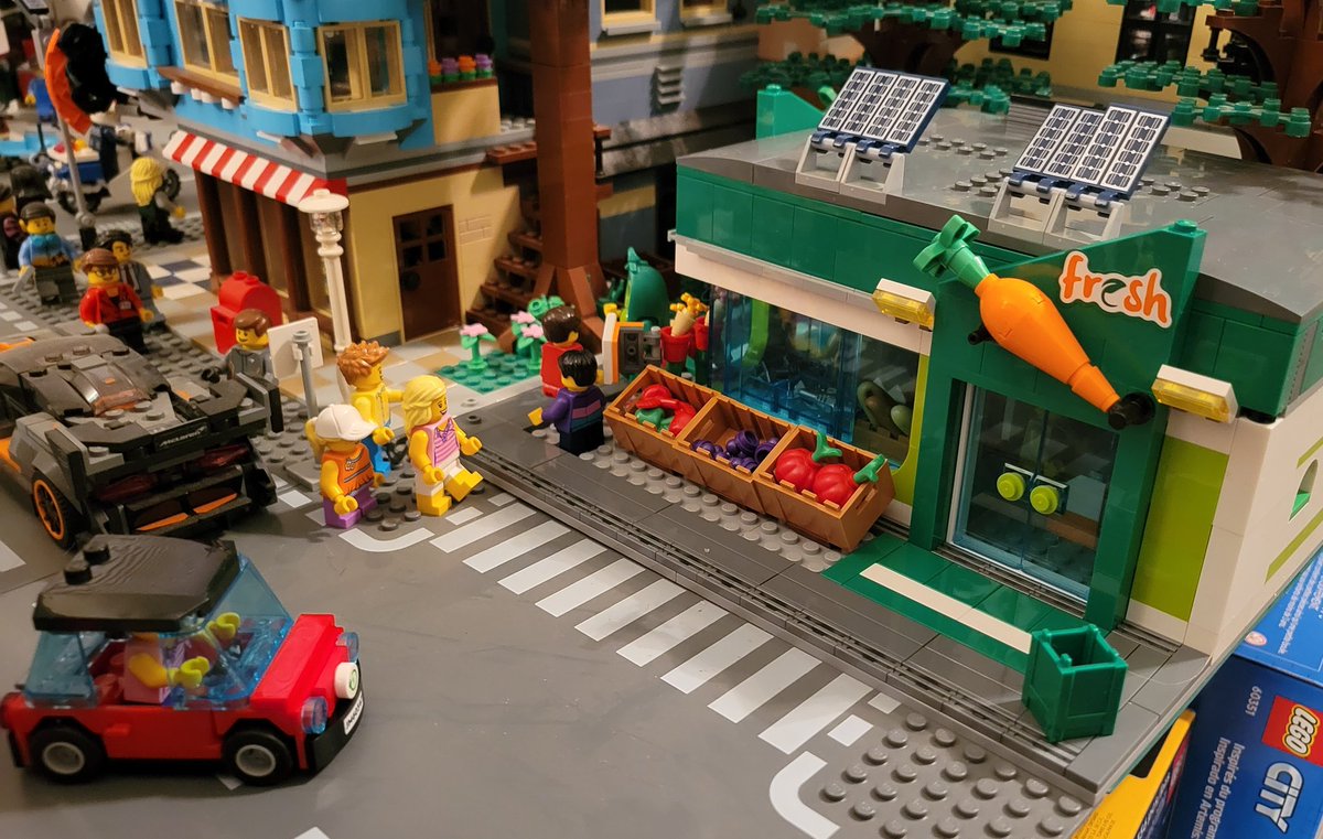 alt_world's tweet photo. New addition to Legovile. Combining two 60347 Grocery to build a rebrickable MOD.
#Lego #Afol #LegoCity #Legos #Legovile #LegoMOD https://t.co/zG19uASbrm
