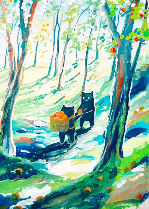 「黒猫 野外」のTwitter画像/イラスト(人気順)
