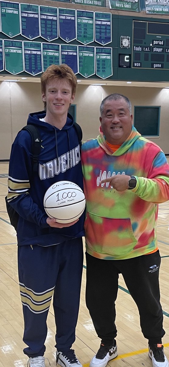 Super proud of 2023 <a href="/LCC_Basketball/">Mavs</a> WF <a href="/christianwb33/">Christian Brown</a> scoring his 1000th point this week! He’s continually improved every year &amp; he’s a Top 5 player in SD once again! Keep grinding Chris! #teamsuzukistrengthfam #strengthisconfidence👊
