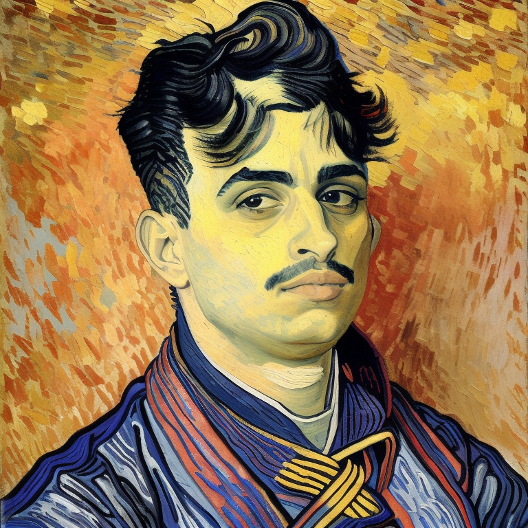 orochinhoAI's tweet photo. Dia 15 - Orochinho em uma pintura do Van Gogh https://t.co/7NdrNxa2jN