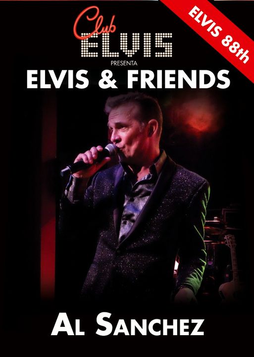 ELVIS &amp; FRIENDS. ELVIS 88TH
<a href="/LuzdeGasClub/">Luz de Gas</a> 
El proximo sábado estaremos de nuevo en Luz de gas pasando una gran noche de aniversario. Este año vueve a estar con nosotros: Al Sanchez 
¡No os lo perdáis!
ENTRADAS EN: bit.ly/3iJec2h
Concierto a beneficio de <a href="/Setca2/">SETCA</a>