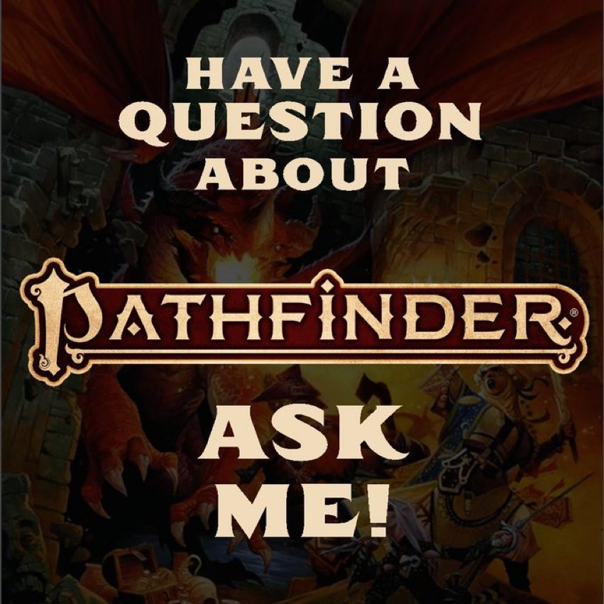 MarkSeifter's tweet photo. Since there's a lot of folks asking, I'll help too! I'm Mark Seifter, one of the four leads who co-created Pathfinder 2nd Edition, so... #Pathfinder2e #ORCLicense #OGL https://t.co/W6ernDWlPt