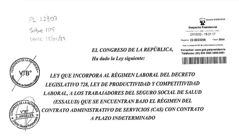 chicomarthy7's tweet photo. Sra. PRESIDENTA @DinaErcilia los CAS INDETERMINADOS de ESSALUD pedimos Firme la AUTOGRAFA PL 2307, el Cambio de DL 1057 al DL 728; estabilidad y trabajo digno para todos @EsSaludPeru @presidenciaperu @pcmperu @MTPE_Peru @sinassc728 @Edgarciab @AlbertoOtarolaP #CasA728EnEssalud https://t.co/AdyCo4Nf1k