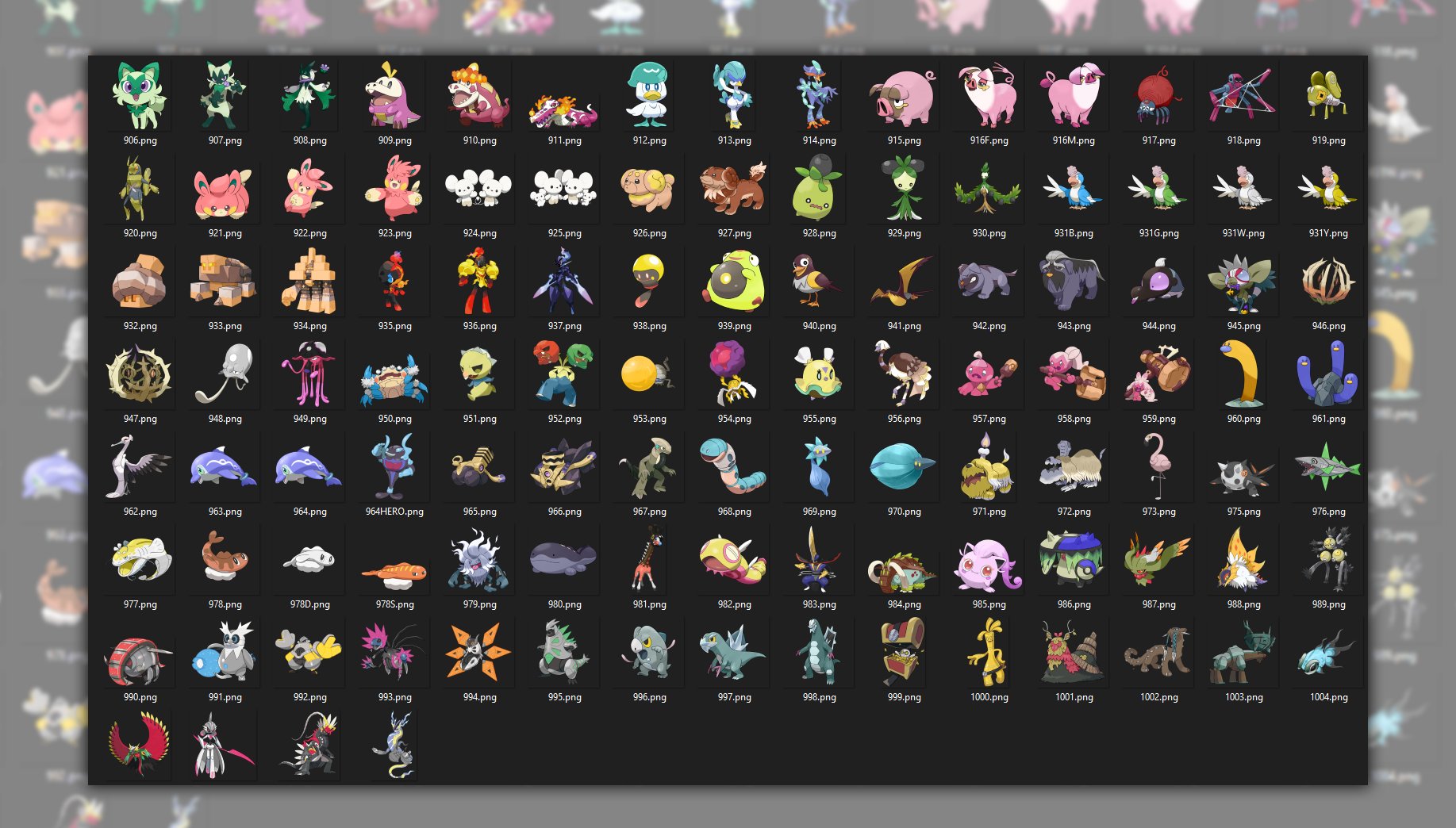 LEWTWO｜CEO OF POKEMON BDSP on Twitter: "Finally, Sugimori for every Gen 9 Pokemon is now in the Asset Archive! https://t.co/IePWGhIuFv" / Twitter