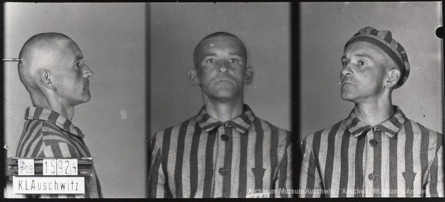 AuschwitzMuseum's tweet photo. 15 January 1902 | Pole Zygmunt Pawłowski was born in Bogoria Górna. A teacher.
In #Auschwitz from 23 May 1941
No 15924
He perished in the camp on 30 December 1941. https://t.co/bR39DJFgMl