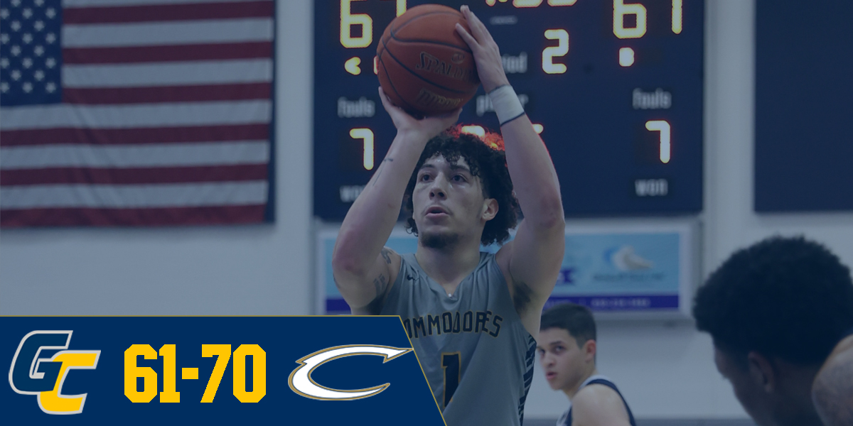 gcsccommodores's tweet photo. After a hard-fought matchup, the Commodores came up a little short vs. Chipola 61-70.

Highlights
Alex Matthews 18pts | 8rebs
Chase Forte 12pts | 7rebs | 4 assists | 4 steals
Simeon German 9pts | 10rebs https://t.co/ueQ0o6gXaN