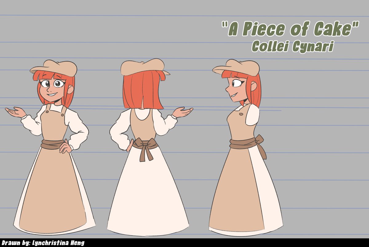 lylydraws_'s tweet photo. Piece of Cake - Concept Art (Characters)
- This was my brainstorm and final product of my concept art for my film for my final during my pre-production animation class. 

#girlsinanimation #conceptart #studentfilm https://t.co/Z9d6YaySSR