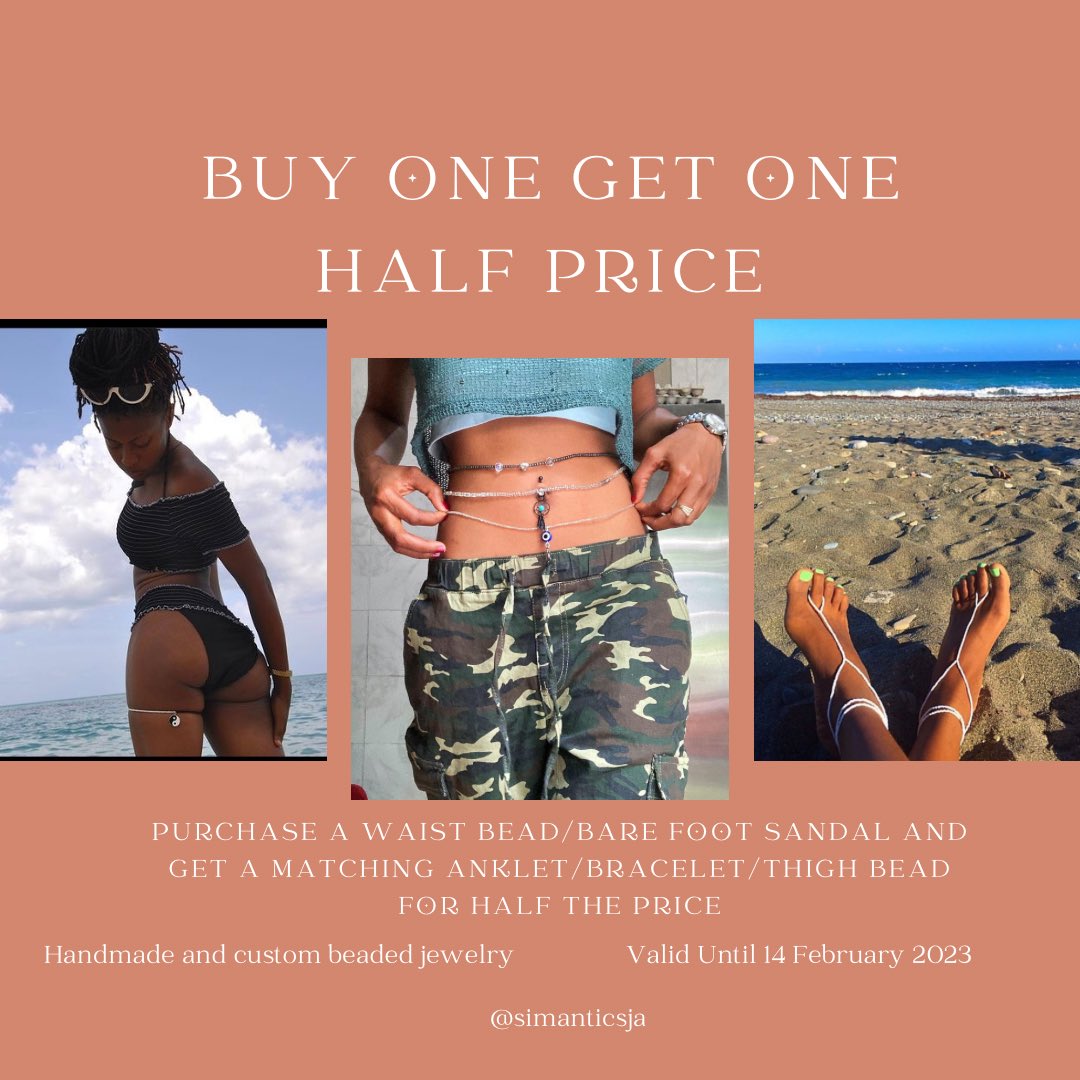 simanticsja's tweet image. Special on waist beads, thigh beads, bracelets, anklets and more 😍