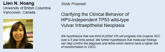 Congratulations to Dr Lien Hoang, Vancouver Canada, recipient of the 2022 @ISGynP Young Member Award, to support her #gynpath research project on vulvar cancer precursors that are HPV independent / TP53 wild type. #pathtwitter #pathresidents