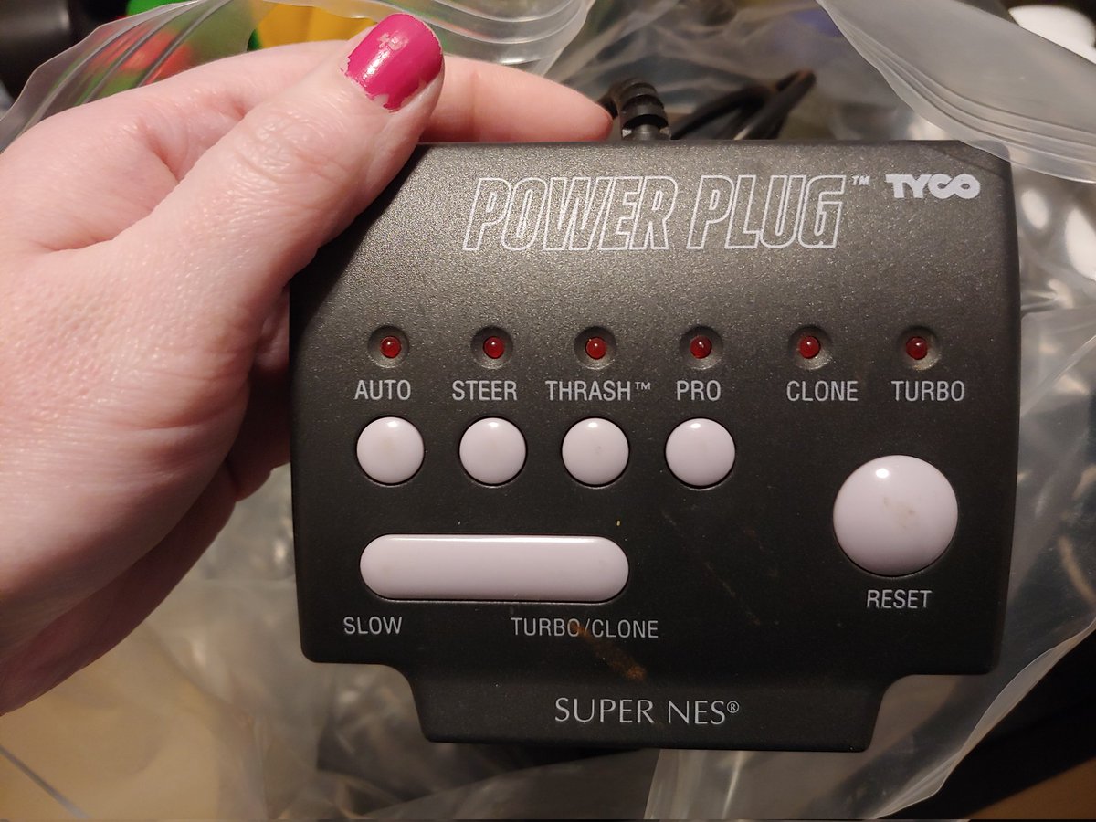 Found a super Nintendo Tyco attachment