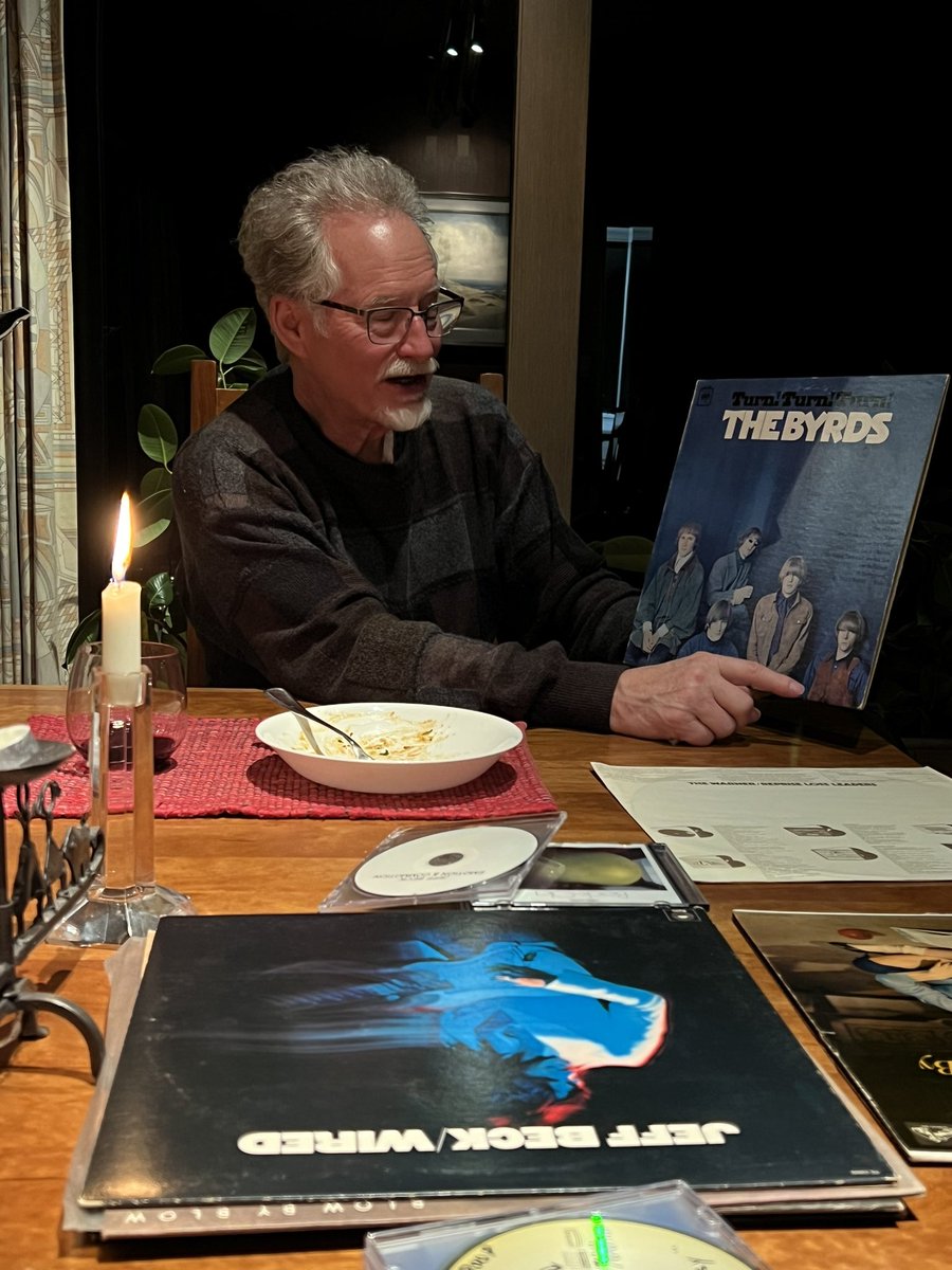 pov: my dad is mourning the loss of jeff beck by eating beans and giving u a musical education