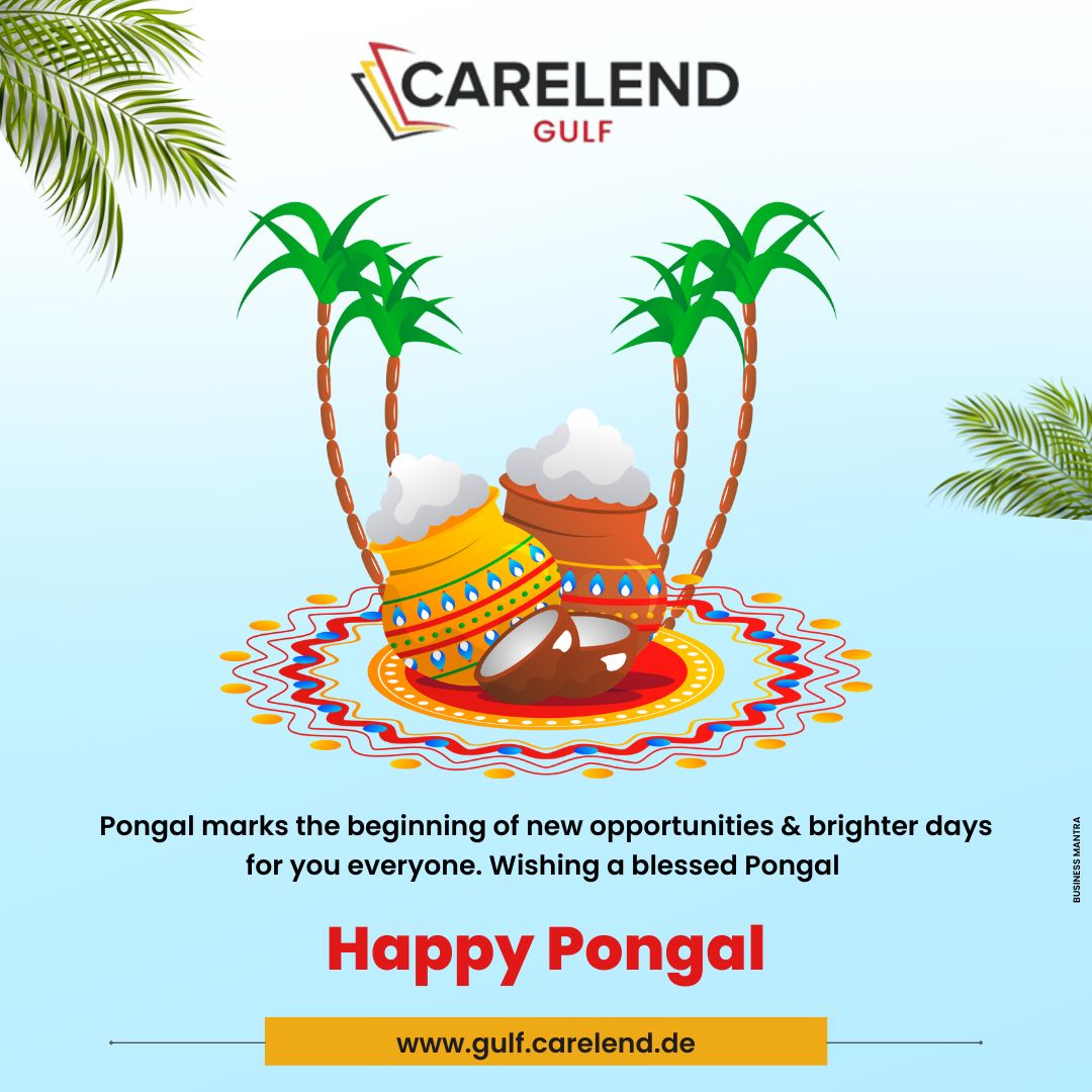 CareLendGulf's tweet photo. Carelend Gulf wishing you and your family a very happy Pongal 2023! Let’s celebrate this auspicious day as the brightest and one of the most memorable days of our lives.

 #HappyPongal2023 #CarelendGulf #HappyPongal2023  #GermanLanguageCertification https://t.co/LDptjKP1At