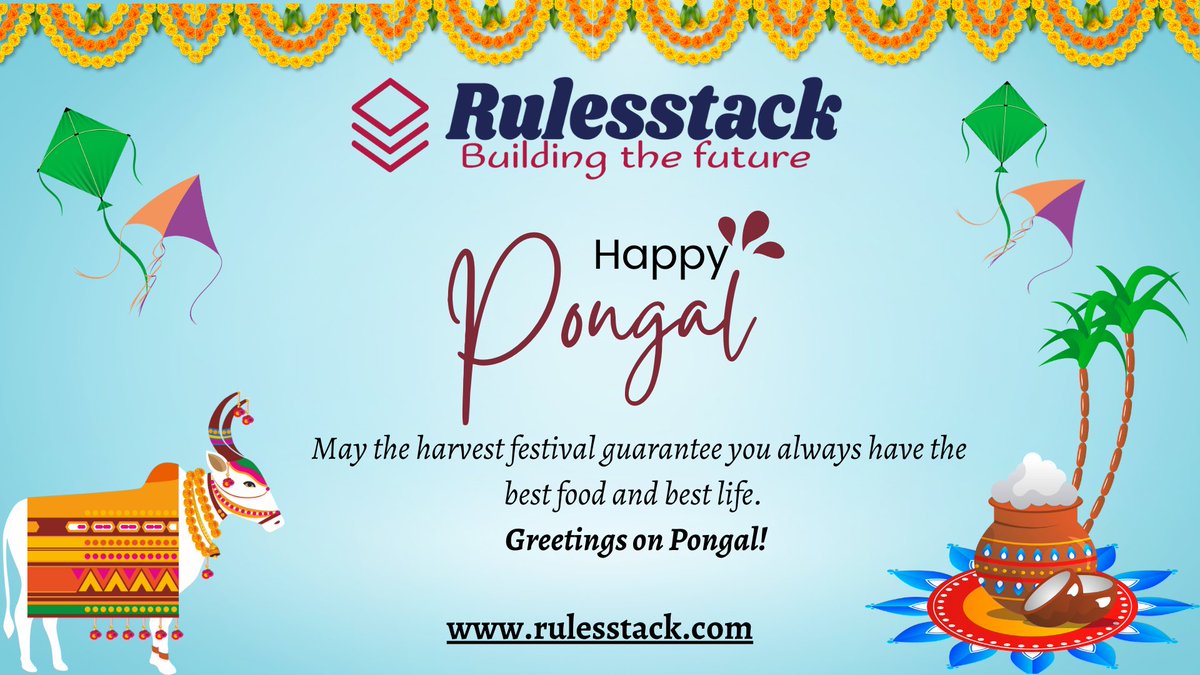rulesstack's tweet photo. May your success fly this Makar Sankranti like your kites.
Happy Makar Sankranti!!!

#Rulesstack #sankranti2023 #sankranti #success #festivevibes https://t.co/vRPbcLZJ2c