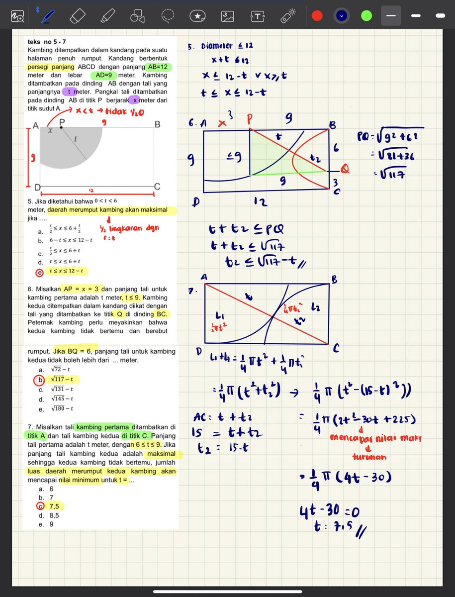 thedreamurz's tweet image. 📌 Pembahasan latsol SNBT Penalaran Matematika