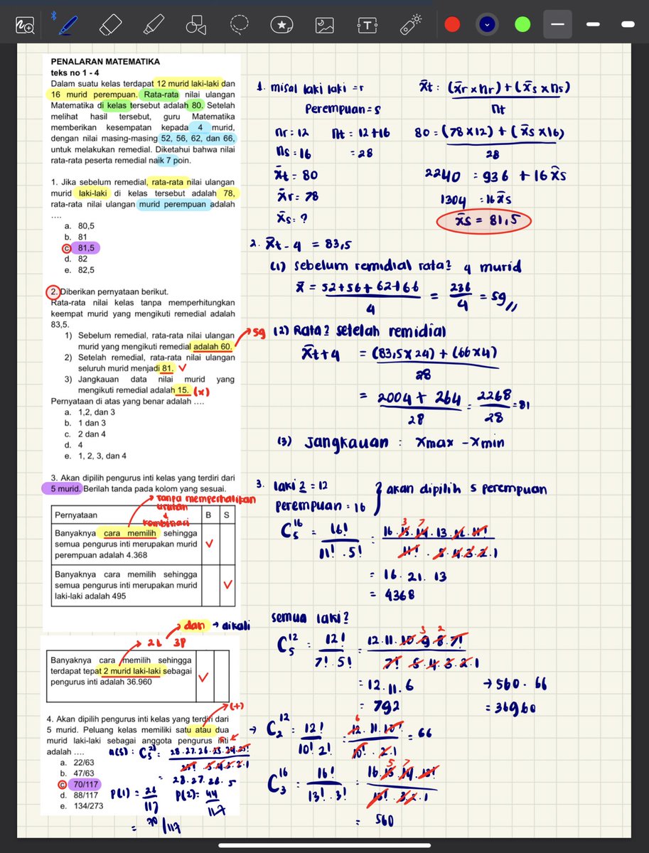 thedreamurz's tweet image. 📌 Pembahasan latsol SNBT Penalaran Matematika