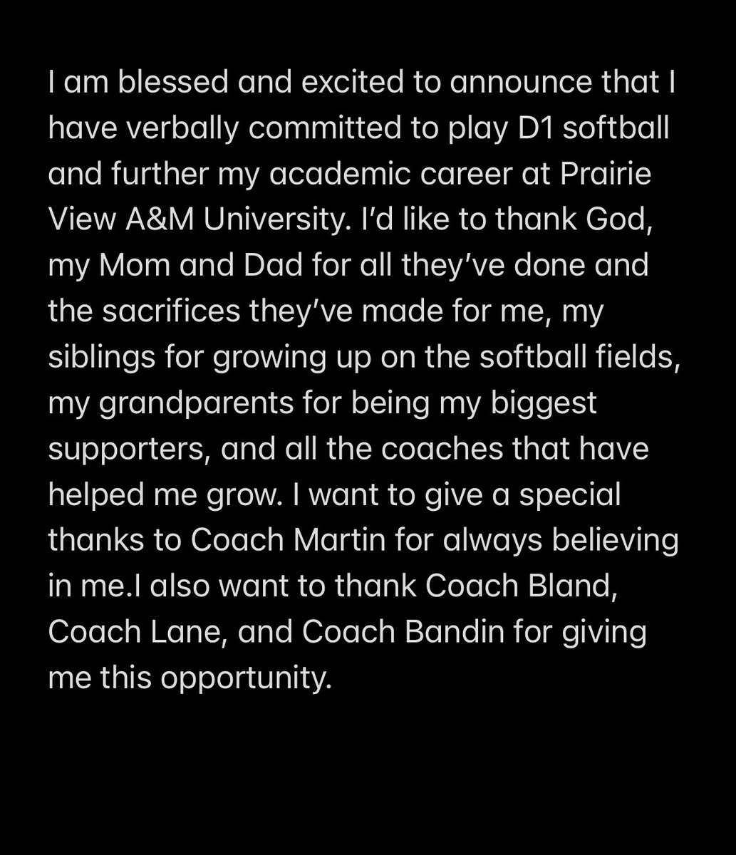 Go Panthers! 💜💛<a href="/pvamusoftball/">PVAMU Softball</a> <a href="/CoachVLB/">Vernon L. Bland</a> <a href="/CoachBandin/">Alexis Bandin</a> <a href="/SoftballMav/">MRHS Softball</a> <a href="/MRHSMavericks/">Morton Ranch HS</a>