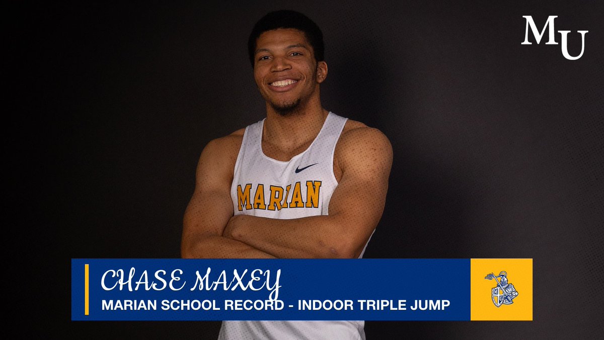 Congrats to the new school record holder in the triple jump, Chase Maxey!!