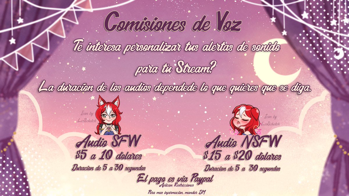 tsuki_sere's tweet photo. Nuevamente se abren las comisiones de Emotes & las de Voz siguen disponibles.
Cualquier duda pueden enviarme un DM 😊
Se agradecen los RT https://t.co/EmL3IpnwOM