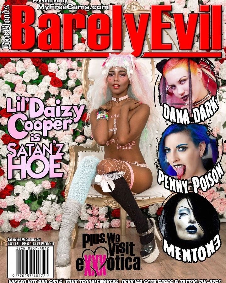 AmeliaG's tweet photo. Reposted from @barelyevilmag #barelyevil #magazine presented by #myfreecams now available via @zinetasticzines featuring #daizycooper #danadark #pennypoison #menton #menton3 #exxxotica https://t.co/6fNU9hQYGP https://t.co/t9ZS9D6g37