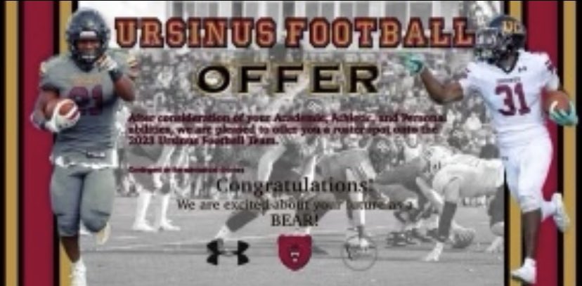 LabikJay's tweet photo. Blessed to receive my 3rd official offer from Ursinus College! I can’t wait to go up and see the campus and meet the coaches https://t.co/NNPIBosJKi