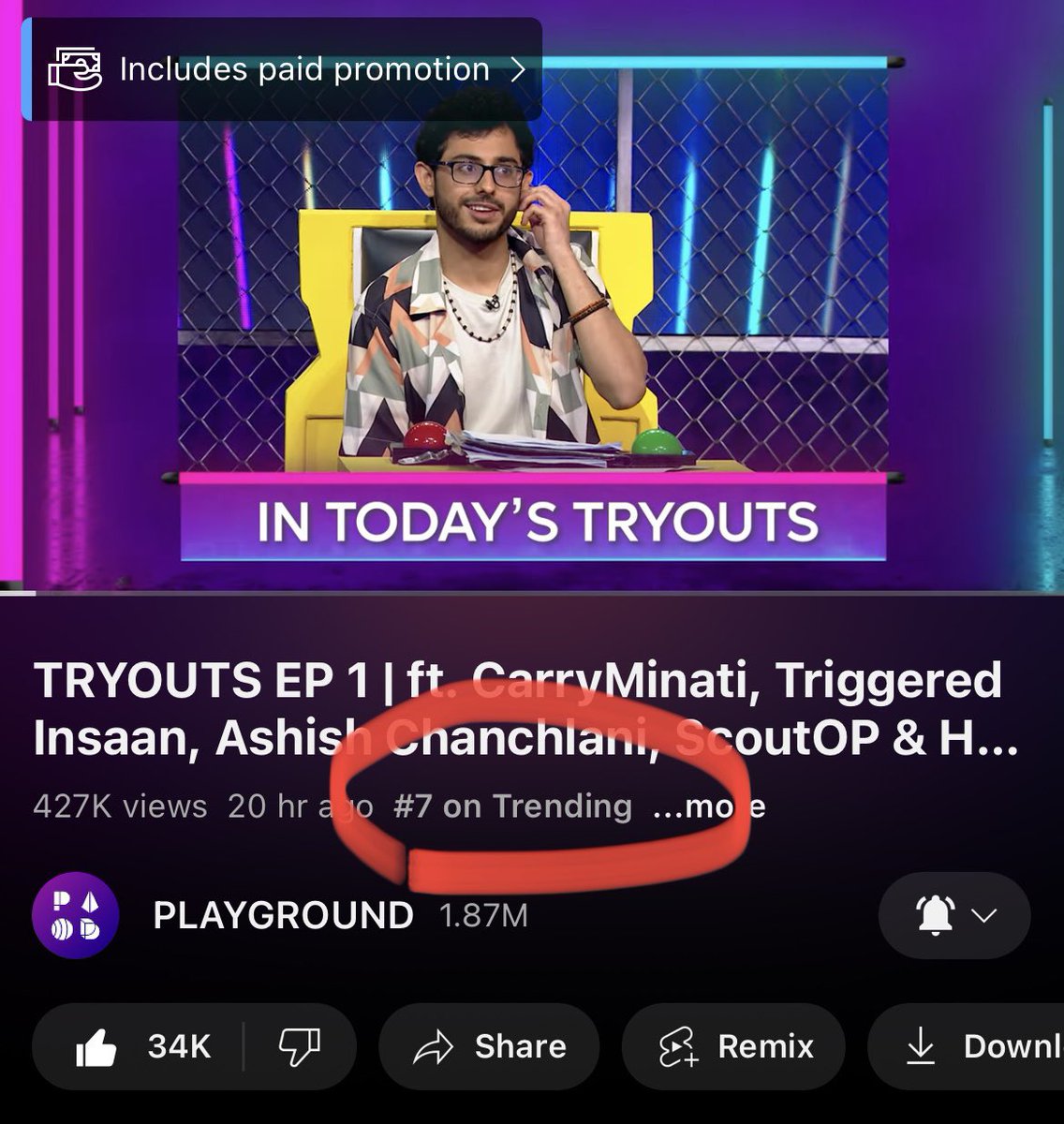 team_playground's tweet photo. Tryout Episode 1 is out on YouTube🤩

Go watch it - https://t.co/AkRC54QSWF https://t.co/IR6jxaofNF