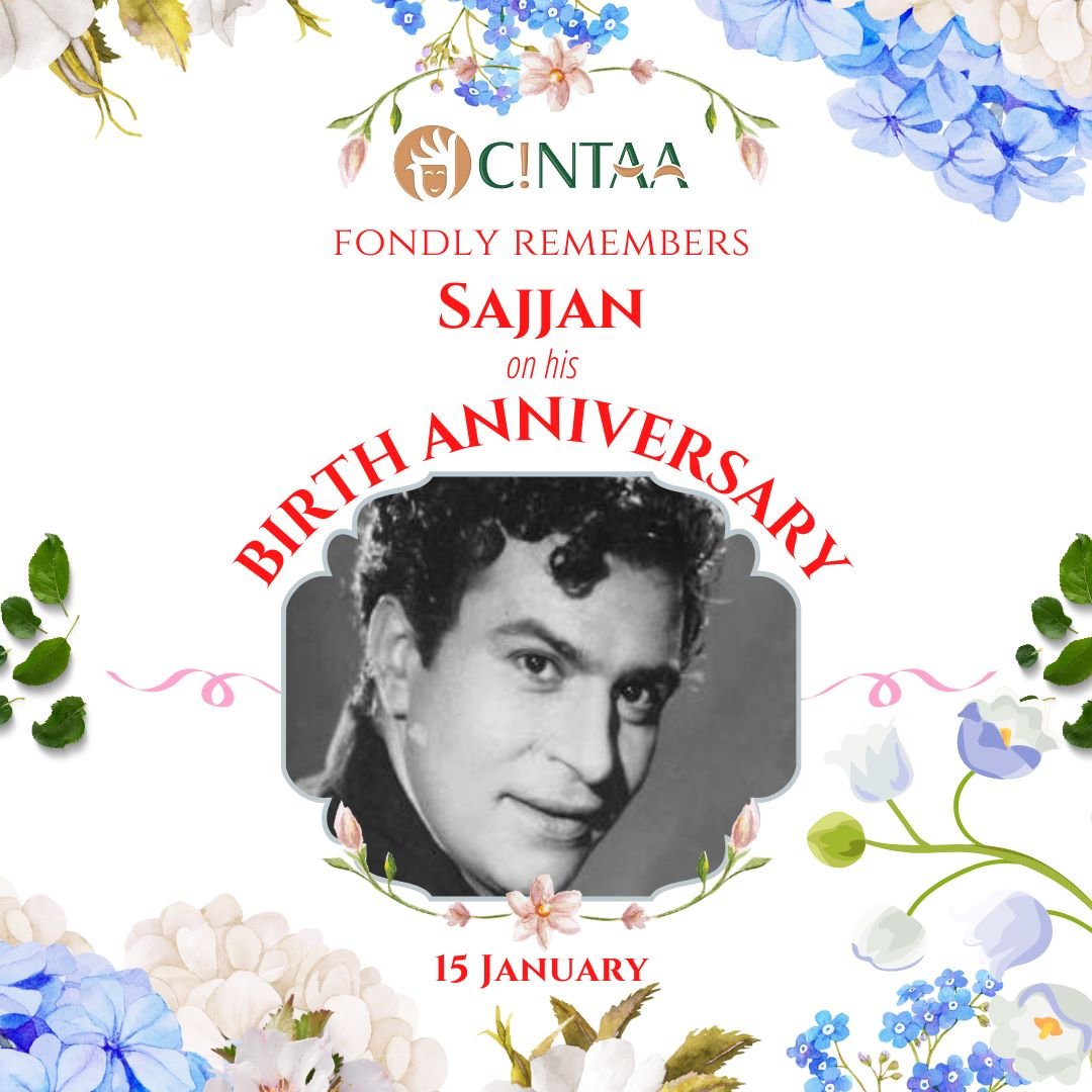 CintaaOfficial's tweet photo. #CINTAA fondly remembers Sajjan on his #BirthAnniversary (15 January 1921) #CINTAA #Sajjan #birthanniversary #stageactor #greatactor #bollywoodactor #actor #finestactor #hindimovies #hindiactor #gonebutnotforgotten #rememberingyou https://t.co/PSMqDyh2dv