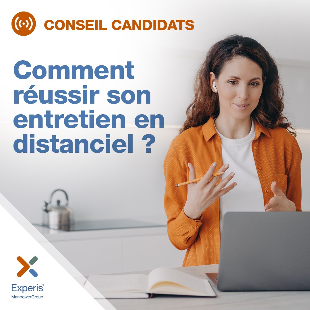 Vous avez RDV pour un entretien en distanciel ? 

👨‍⚖️👩‍⚖️ Installez-vous dans un endroit calme, neutre et propice à un contexte professionnel. Soignez votre présentation, les codes restent les mêmes qu'en présentiel !

Découvrez les offres d'Experis 👉ow.ly/P8lg104qHim ▫️