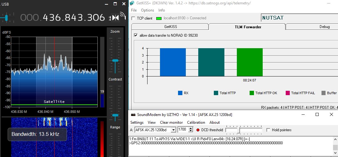 Jutahariadi's tweet photo. NUTSAT over Bali, 08:23 UTC.
4 packets feed to @SatNOGS #NUTSAT https://t.co/0v1plWhlIc