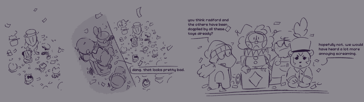 staticCL1NG's tweet photo. #spookymonth #spookymonthau #spookymonthnightparade 
(COMIC) NIGHT PARADE: Toys find Boys.
click to read everything, this is my longest one yet
(1/7) https://t.co/Ki7BftgUXk