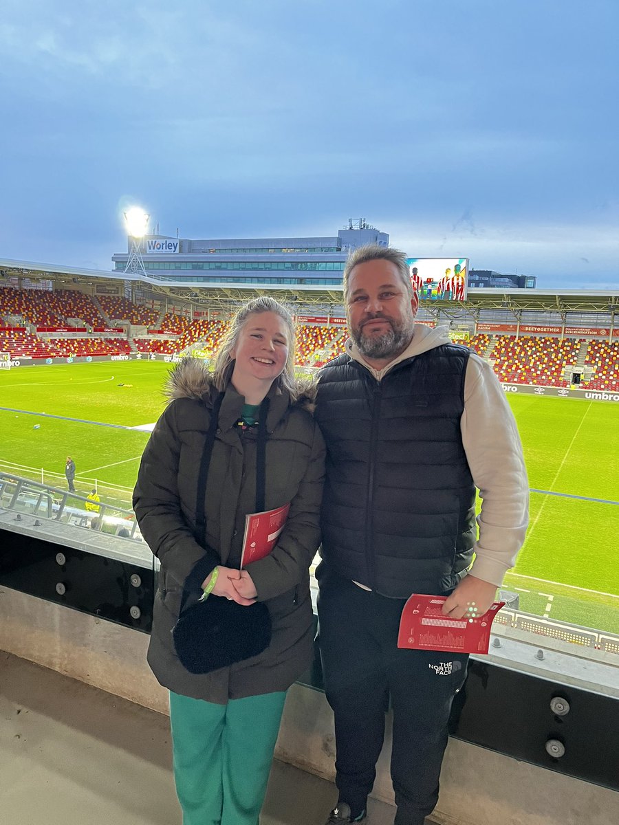 smooooodge's tweet photo. Great day ,huge thanks to  @BrentfordFC for their hospitality.
@AFCWimbledon @StockportCounty and @ManUtd the 3 grounds left to visit to complete the 92 https://t.co/1Pfdoev6Sl