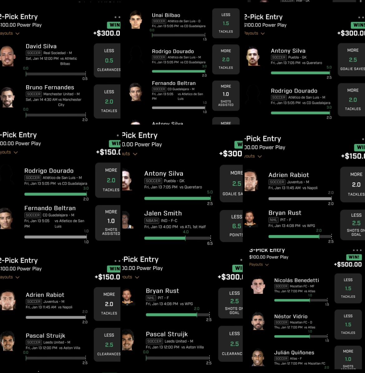 wolfbetting__'s tweet photo. WERE UP OVER 11K THE PAST THREE DAYS HOLY SHIT!!!! The hours that go into researching are paying off 🙏. Most of these picks were posted in a discord with my friends. We’re gonna open it up soon so y’all can join too 😈 #PrizePicks #PrizePicksNBA #PrizePicksNFL #GamblingTwiitter https://t.co/MNqZWkxlyU
