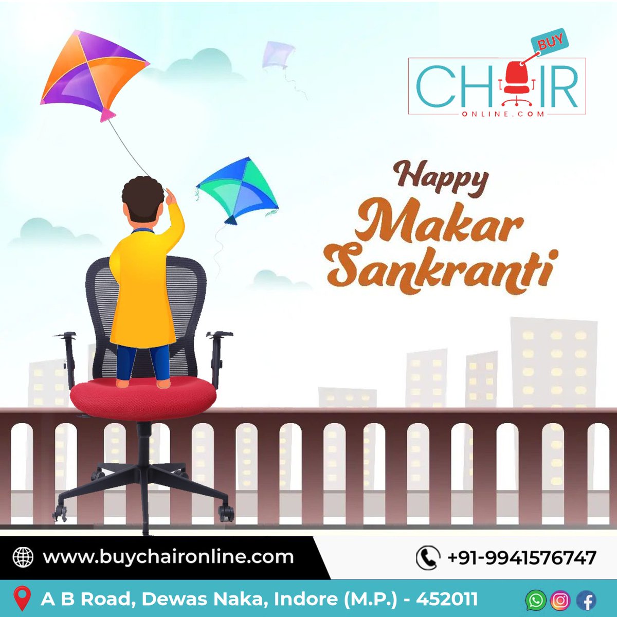 niteshbetala's tweet photo. Team Buy Chair Wishes you a Happy Makar Sankranti & Pongal !!!
https://t.co/kVGRlW0jy1 📞9941576747
#HappySankranthi #HappyPongal #Indore #kites #BuyChair #BuyChairOnline #Buy #LumberSupport #ComfortChair #ArmrestChair #TrunkeyProject https://t.co/2NxXCro880