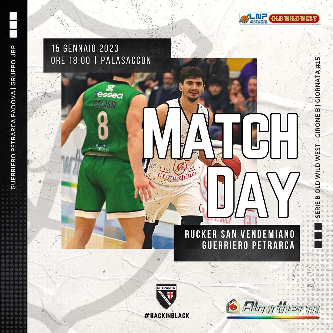 ᴍᴀᴛᴄʜ ᴅᴀʏ | Prima trasferta dell’anno nuovo e ultima partita del girone d’andata.

🏆 <a href="/LNPSOCIAL/">Lega Nazionale Pall</a> 
🗓 15 gennaio 2023
🕕 18:00
🏟 PalaSaccon | San Vendemiano 
🆚 <a href="/RuckerSanve/">Rucker Sanve</a> 
🖥 Diretta streaming su LNP Pass

#WeAreBack #BackInBlack #DNAGuerriero #UBPgroup