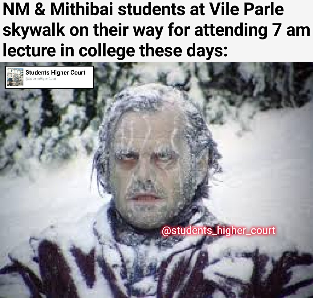 StuHigherCourt's tweet photo. Ab toh NMite forever wala hoodie bhi kaam nahi kar raha.
#NMCollege #NarseeMonjee #Mithibai https://t.co/qAoJKmbjHo