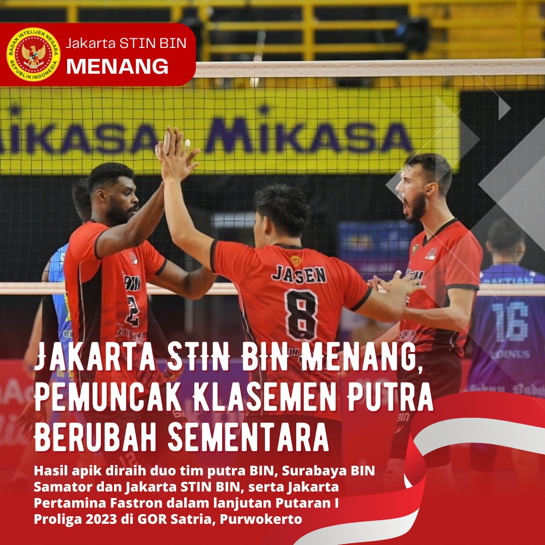ibasElok's tweet photo. Mantap Jakarta STIN BIN.. #BINHebatBinaAtlet #JakartaSTINBINmenang #JakartaSTINBIN #Proliga #VolleyIndonesia #PBVSI https://t.co/euRteKmzsP