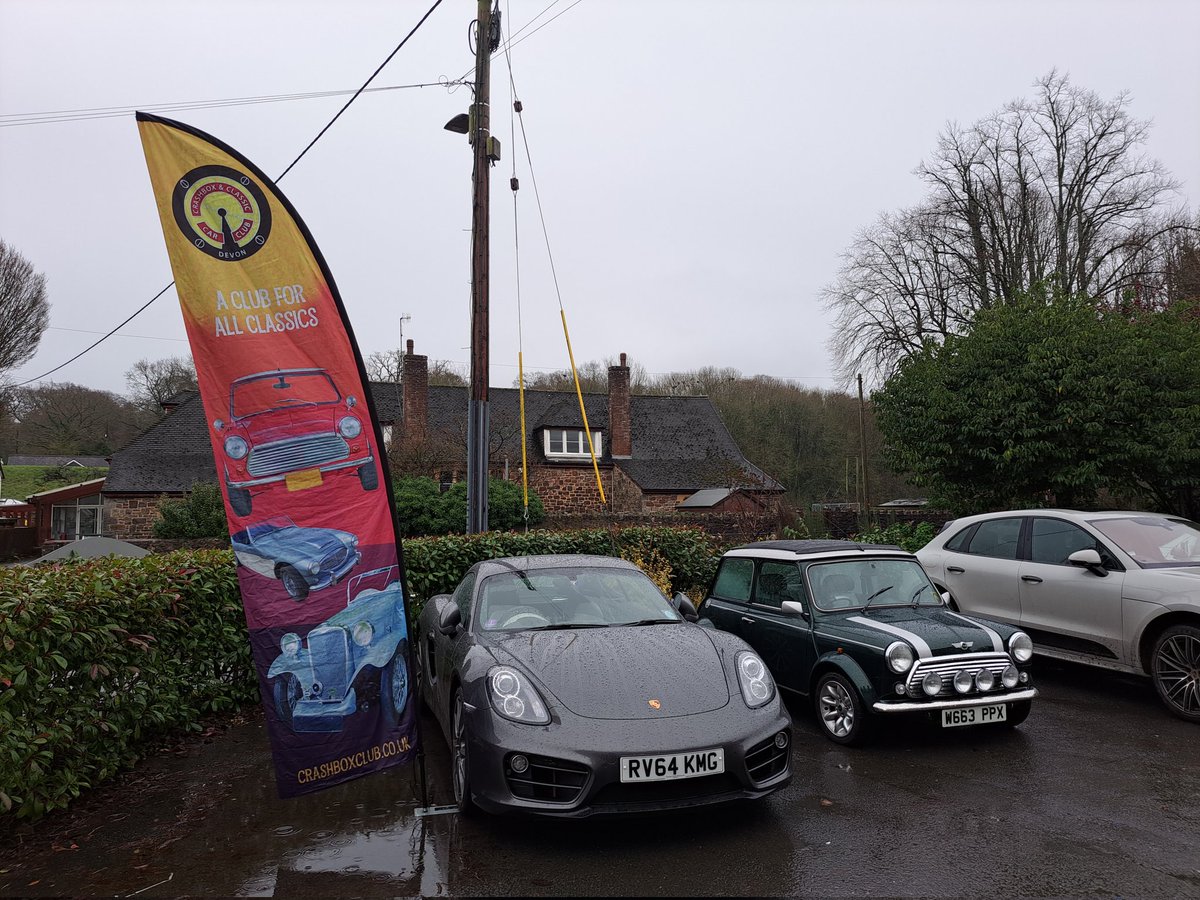 NearlyNewYearsDayRun Sun 8th Jan 23 - a very wet but fun run round #Exmoor by a few hardy club members and a lovely coffee &amp; breakfast at <a href="/BickleighMill/">Bickleigh Mill</a> and ending with a lunch at the lovely <a href="/HartnollHotel/">Hartnoll Hotel</a> thanks for both of their excellent hospitality too #classiccars