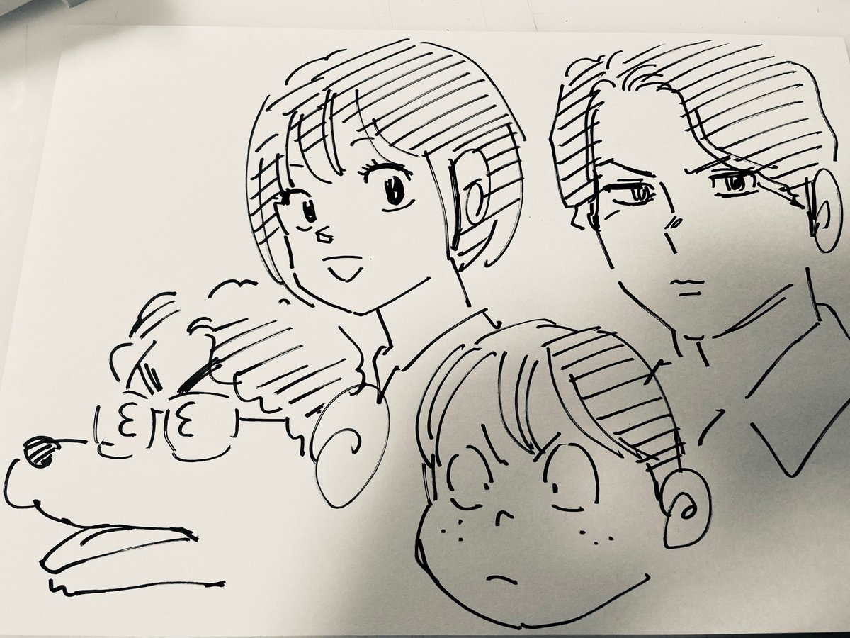 高橋留美子先生っぽい、サクラナイツ描いてみたら、むせるほど笑ってる。 