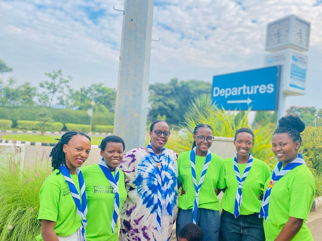 guidesrwanda's tweet photo. Safe travels to the #YESS2023 participants! Congratulations again, go and raise the @guidesrwanda flag high☘️
@wagggsworld @YessMovement @africa_region https://t.co/dfqkW5sIpM