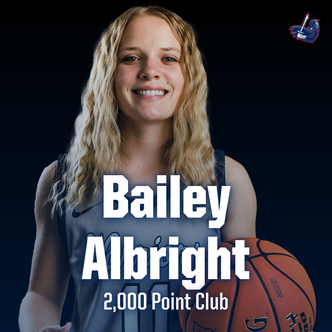 Congratulations to Bailey Albright for joining the 2,000 point club!! Bailey joins the club with only four other Lady Warriors. 
#SwordsUp #WarriorMindset