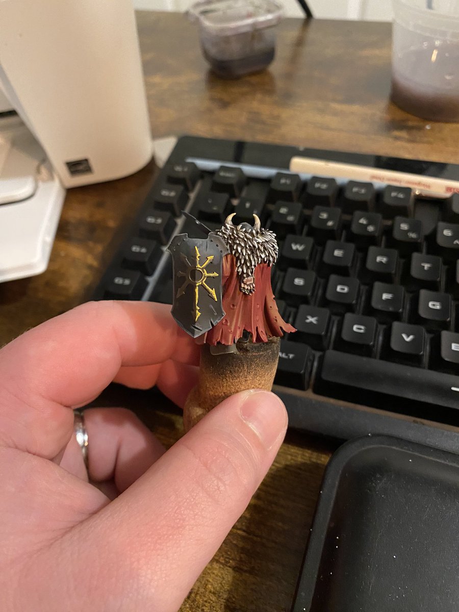 I’ll post finished pictures one day but for now another work in process. Chaos warriors are super relaxing to paint