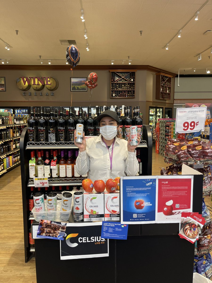 Today I’m at #StaterBros with yet again #SocialSampling with a new product come get a sample of #CelsiusLiveFit and #BiteandBelieve you won’t be disappointed! Come get your energy!!