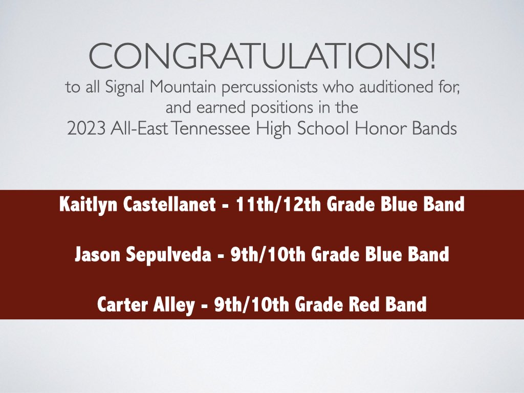 Great showing for these musicians today! So proud of their hard work, preparation, and musicianship.