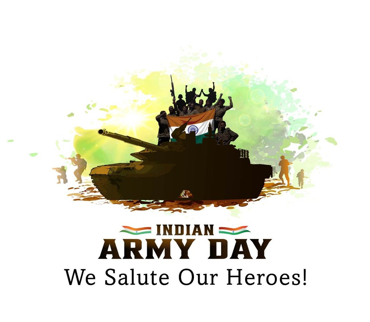 My Greetings to all men & women serving, Veterans and their Families on the #ArmyDay 
Thank you for your selfless service and unwavering commitment to #ServingOurNation

#IndianArmy #ArmyDay2023
#JaiHind