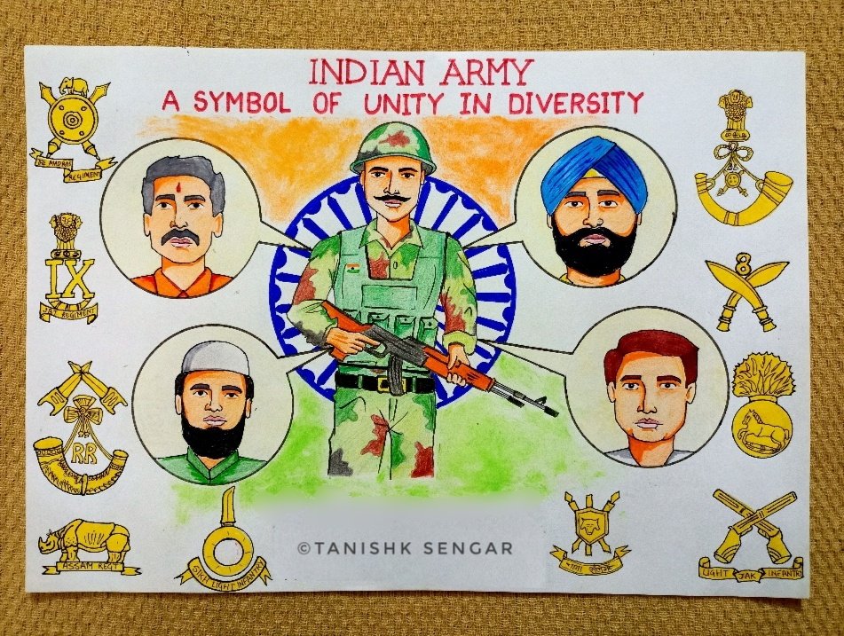 "SERVICE BEFORE SELF"🪖⚔️🇮🇳

Warm greetings to every soldier of Indian Army and their families on this auspicious 75th Army Day.🙏🪖

Naman to those who attend veergati while protecting us and to those who went missing.🙏💐

Jai Hind 🇮🇳
