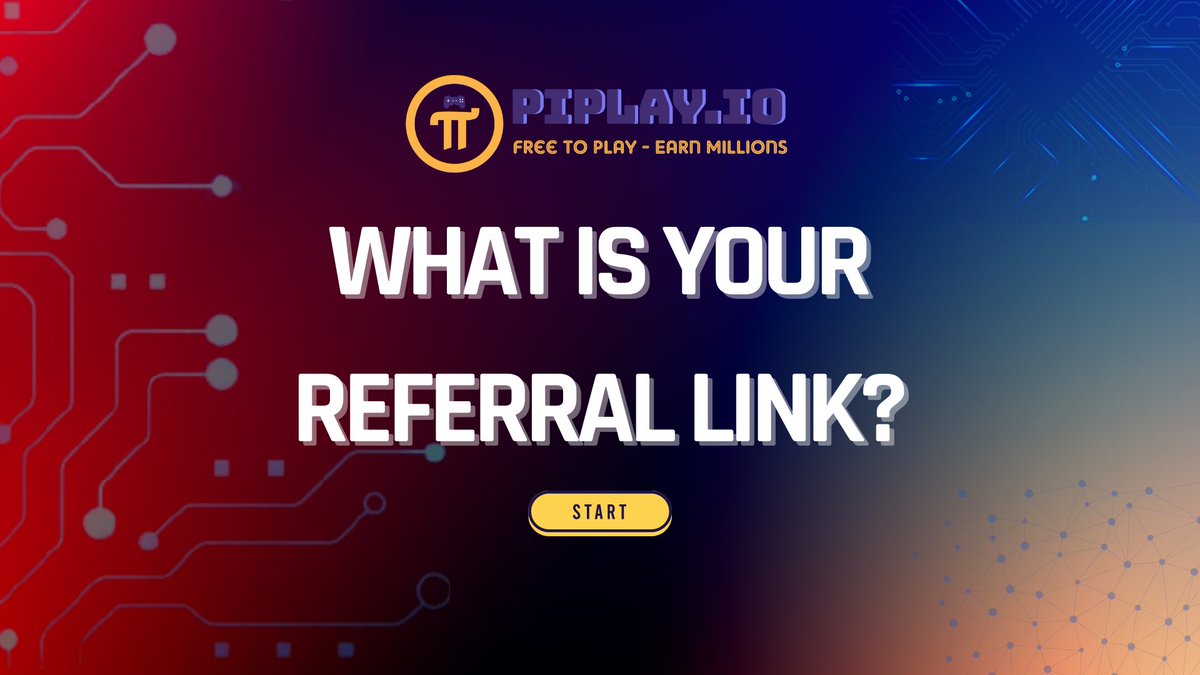 𝗪𝗛𝗔𝗧 𝗜𝗦 𝗬𝗢𝗨𝗥 𝗥𝗘𝗙𝗘𝗥𝗥𝗔𝗟 𝗟𝗜𝗡𝗞?

Paste your #Piplay Referral Link here, we have a special #airdop for you!

3 steps:
S1: Login to Metamask/ Trust Wallet Browser.
S2: Connect to piplay.io/app website.
S3: Copy your Referral Link and paste it here!

#PIP