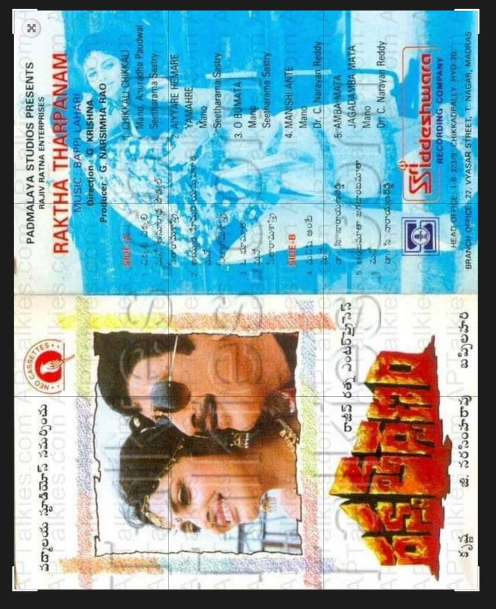 RvRamanaRaju1's tweet photo. Superstar #Krishna Gari #285th Movie #RakthaTarpanam Sankranthi Successful film Completed #31Years To Day!! 15/01/1992 A Film By
#GhattamaneniKrishna Garu #PadmalayaStudiosPresents #RajivRatnaEnterprises #GNarasimhaRao #BappiLahari #Varsha
@sskrishna_2 @Jamadagni_SSK @Rama_SSK https://t.co/UjofE2WuN3