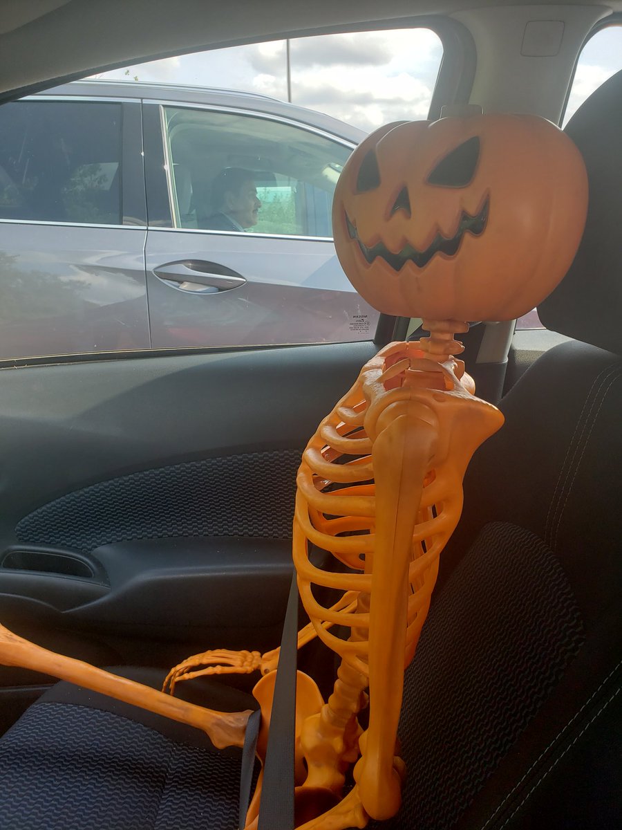 apunkalyptic_'s tweet photo. @imsadspice I just keep mine in my car his name is Larry 🎃 https://t.co/1htQgCKWgX
