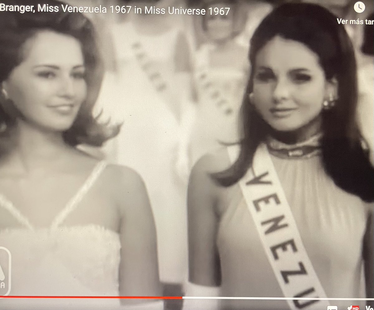 En 1967 fue la misma historia. Escogieron a la gringa en vez de la más bella, que era mi prima Mariela Pérez Branger